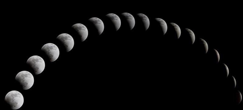 différentes phases de la Lune
